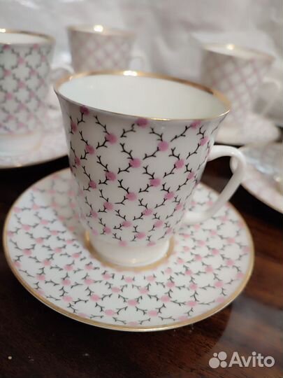 Кофейная пара костяной фарфор лфз