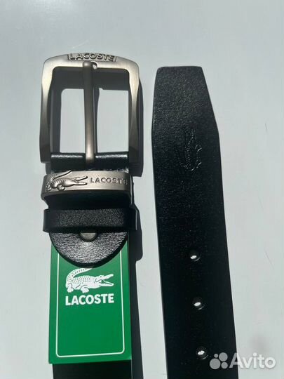 Мужской кожаный ремень Lacoste и Tommy Hilfiger