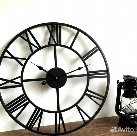 Часы настенные 100 см черные