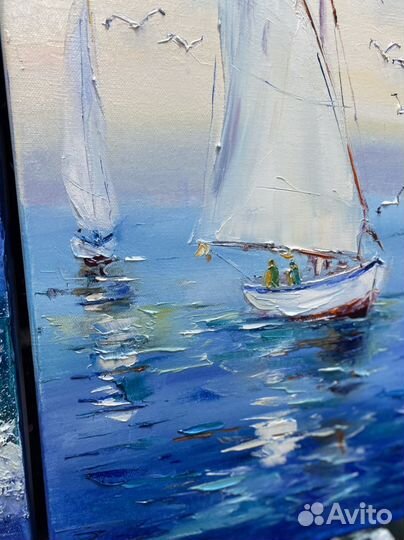 Две картины морской пейзаж 40/50