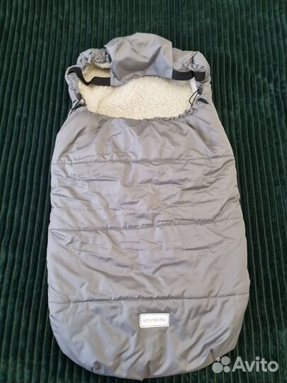 Зимний конверт в коляску на овчине