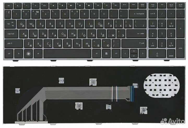 Клавиатура HP ProBook 4540S, 4545S черная с рамкой