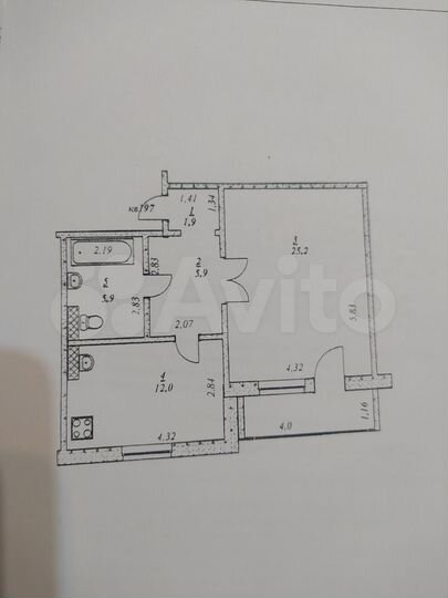 1-к. квартира, 50,9 м², 10/10 эт.