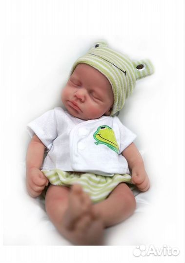 Кукла реборн полностью силиконовая мальчик