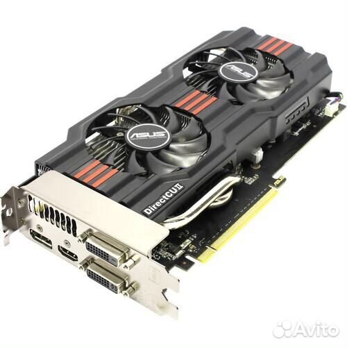 Видеокарта 2Gb gddr5 asus GTX660 TI-DC2-2GD5 (RTL)