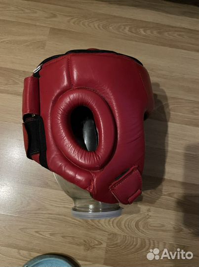 Шлем бокс green hill натуральная кожа XL