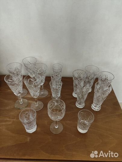 Хрустальные бокалы СССР