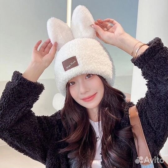 Шапка зайчик
