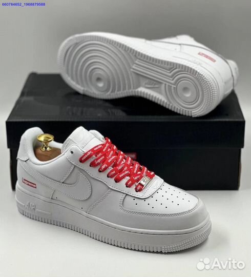 Кроссовки Nike Air Force 1 Low & Supreme (Арт.27705)