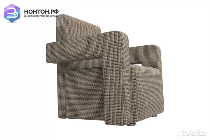 Кресло Рамос рогожка коричневая