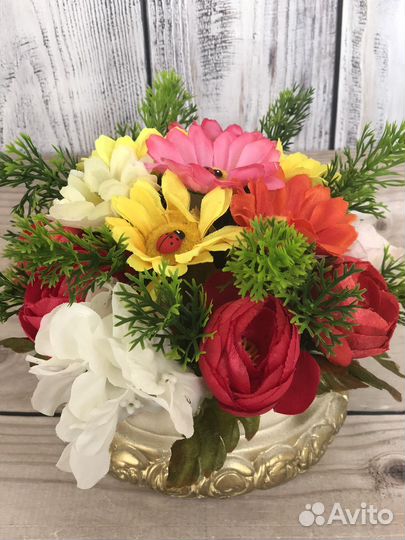 Мини букет из сухоцветов