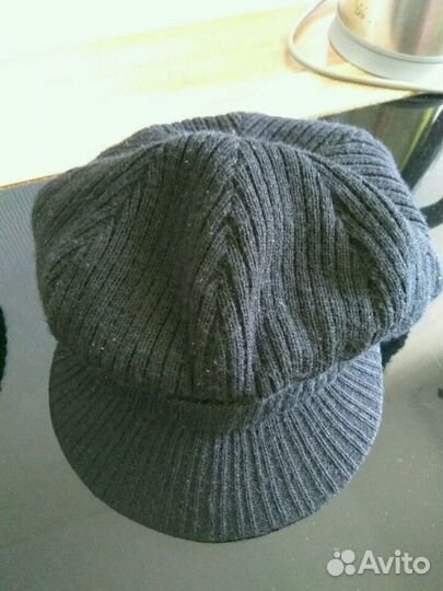 Кепка тёплая вязаная женская