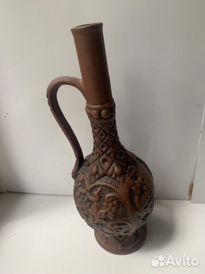 Кувшин бутылка керамика из под вина