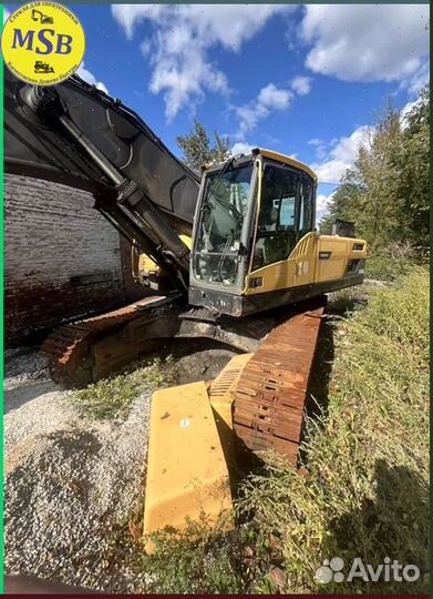 Закаленное стекло на экскаватор гусеничный Volvo EC480