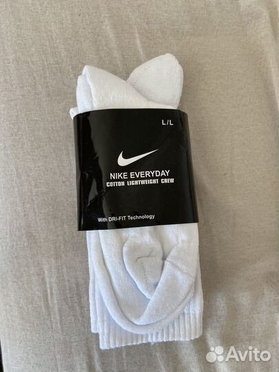 Носки nike высокие белые