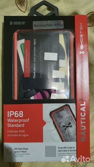 Фирменный чехол ghostek для Samsung Note 10 Plus