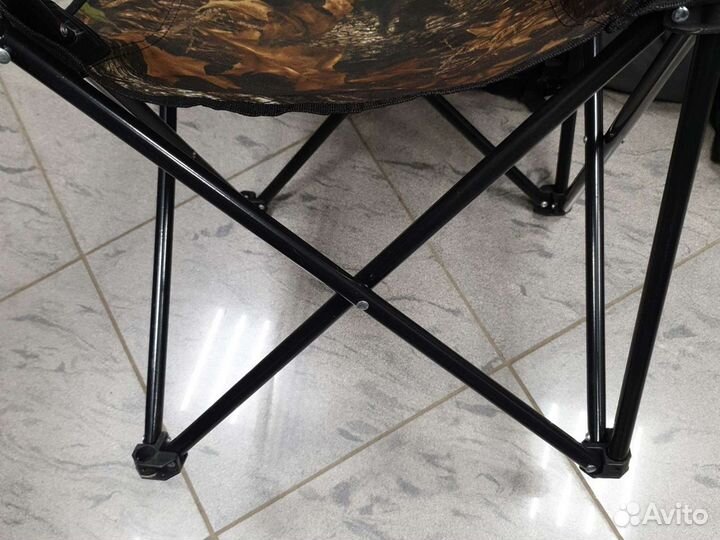 Стул складной туристический спинкой хаки