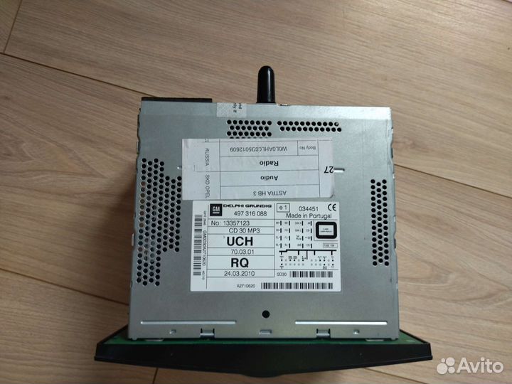 Штатная магнитола на opel астра h