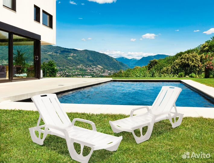 Шезлонг Флорида (Florida) серый