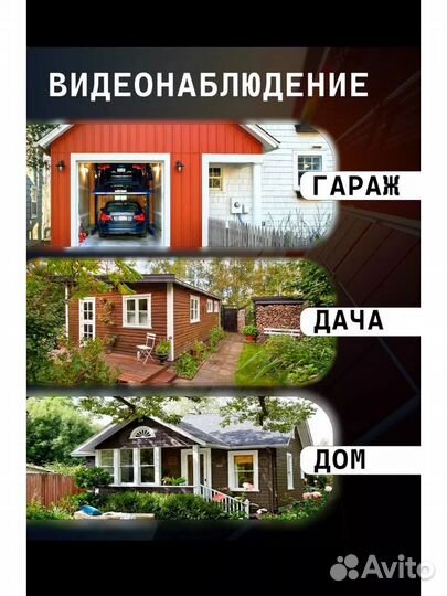 Камера видеонаблюдения с сим картой 2 в 1