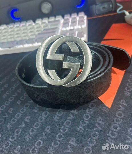 Gucci gg supreme ремень