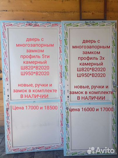 Двери пластиковые в наличии. Входные