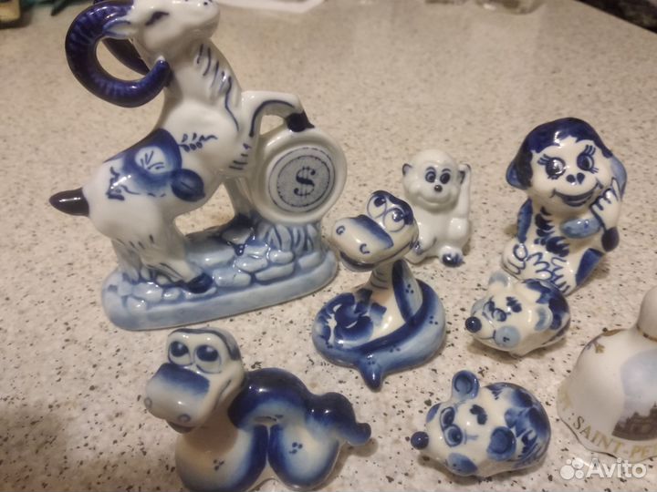 Фигурки Гжель,набором