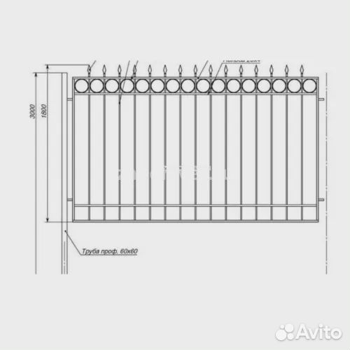 Забор сварной арт-14
