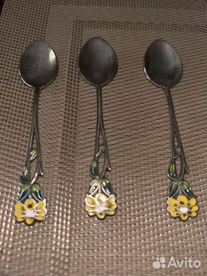 Ложки кофейные Мельхиор, ребёнку подарок СССР