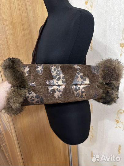 Сумка муфта винтажная итальянская