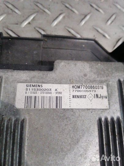 Блок управления двигателем Renault Megane 1 K7M