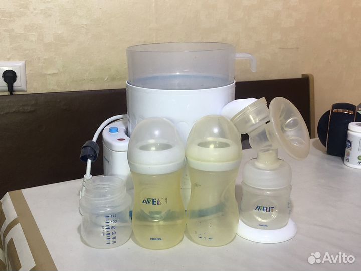 Молокоотсос и стерилизатор