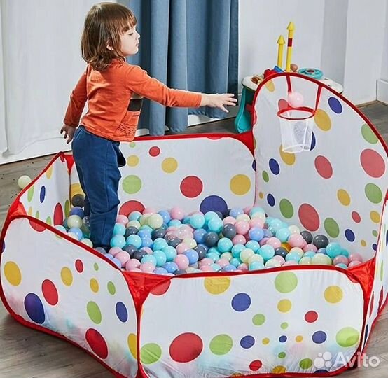 Сухой бассейн с кольцом