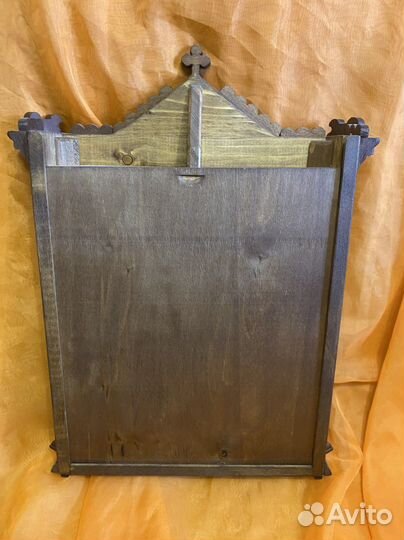 Старинная икона Пантелеймон в киоте