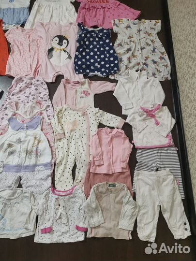 Большой пакет одежды для девочки Лето