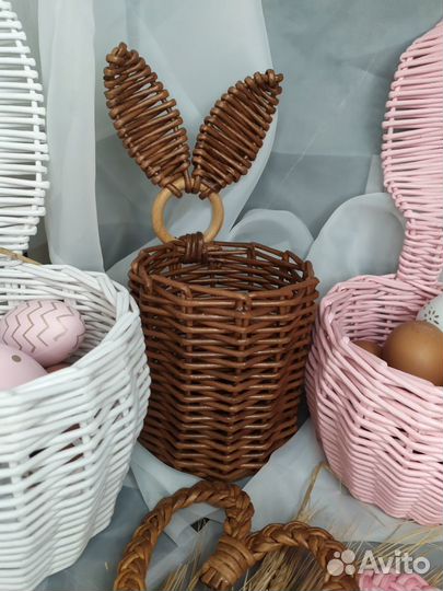 Плетёная корзина Заяц