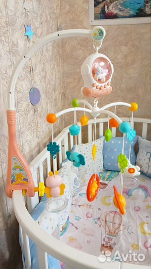 Мобиль на кроватку с ночником