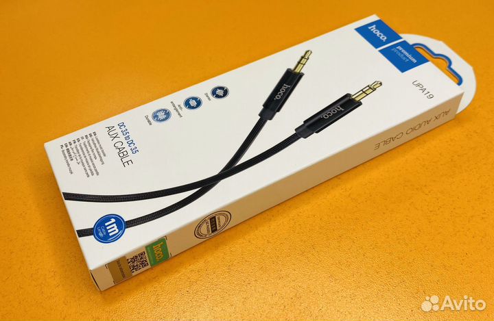 Аудиокабель hoco UPA19 чёрный