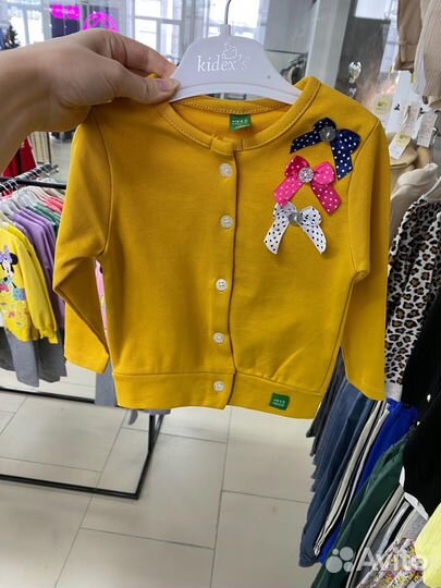 Кофта для девочки в садик 80-110