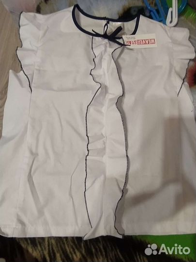 Блузка школьная новая 158, юбка, юбка-шорты