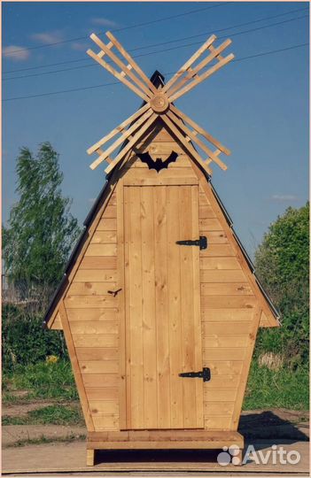 Дачный туалет с декором и установкой юхн 601
