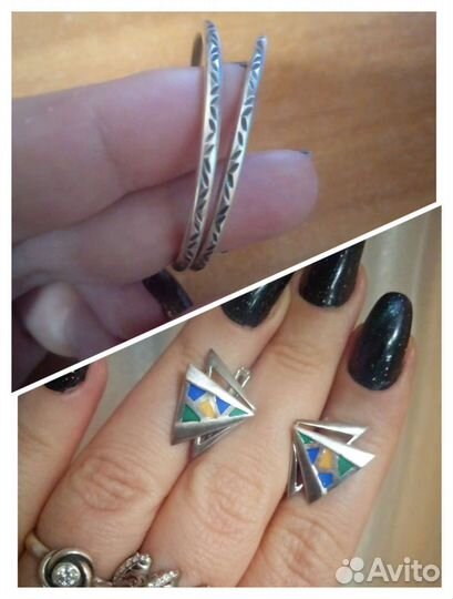 Серебряные серьги