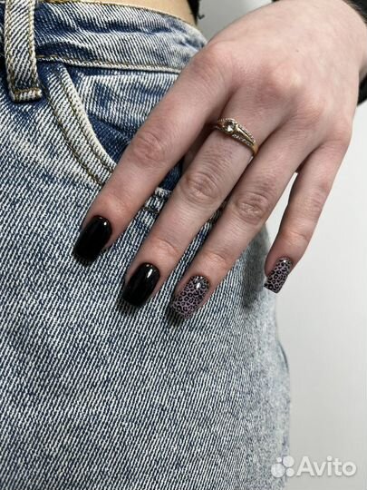 Маникюр с покрытием гель лак/наращивание