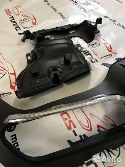 Диффузор хром + насадки на Mercedes E class W213