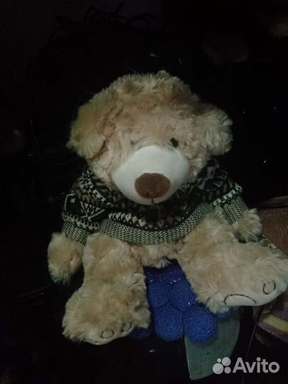 Большая мягкая игрушка медведь,собака