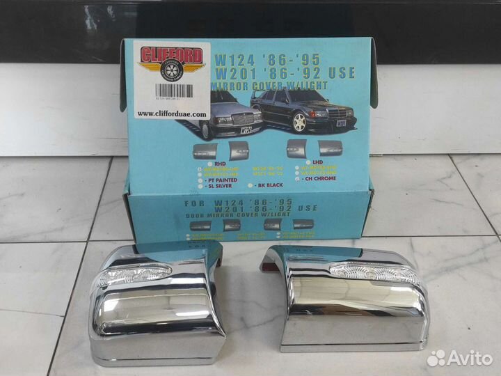 Накладки на боковые зеркала Mercedes-Benz W124