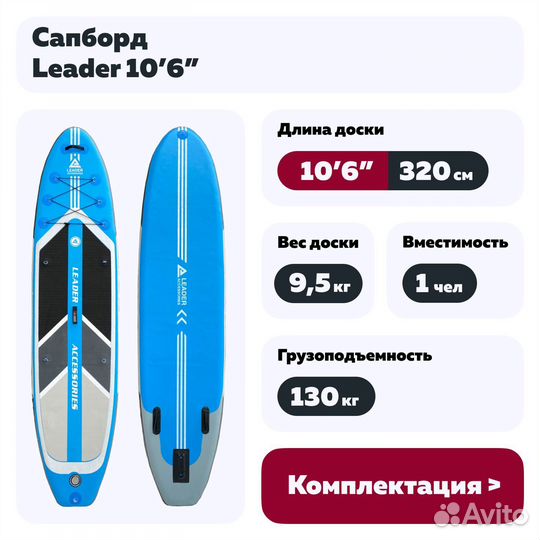 Сапборд Leader 10'6