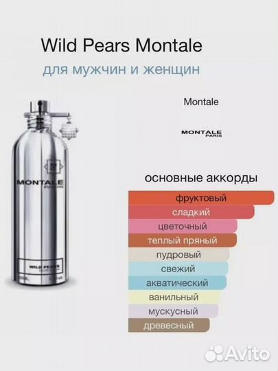 Духи montale Wild Pears 50 мл