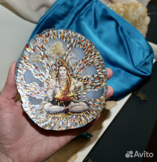 Алтарный артефакт на агате Шива