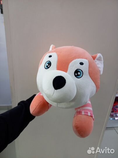 Игрушка Подушка с пледом Хаски 60 см